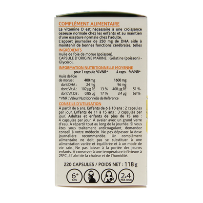 Arkocaps Levertraanolie 220 Capsules