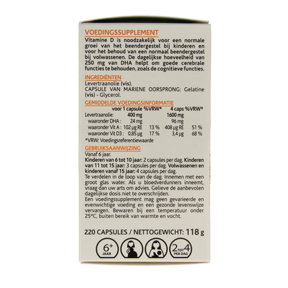 Arkocaps Levertraanolie 220 Capsules