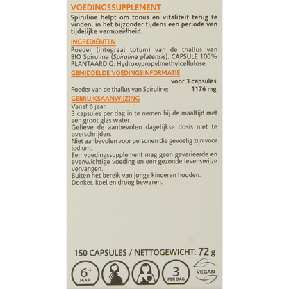 Arkocaps Spiruline bio 150 Capsules
