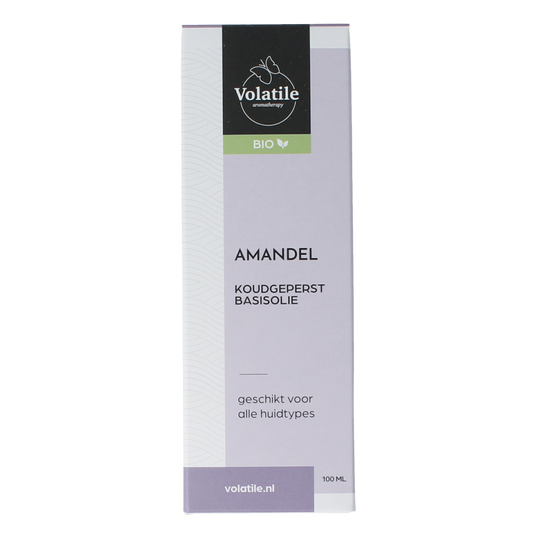 Volatile Amandel koudgeperst basisolie bio glazen fles 100.00 Milliliter