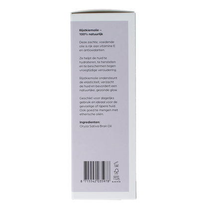 Volatile Rijstkiem basisolie glazen fles 100.00 Milliliter