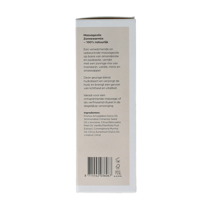 Volatile Massageolie zonnewarmte glas met pomp 100.00 Milliliter