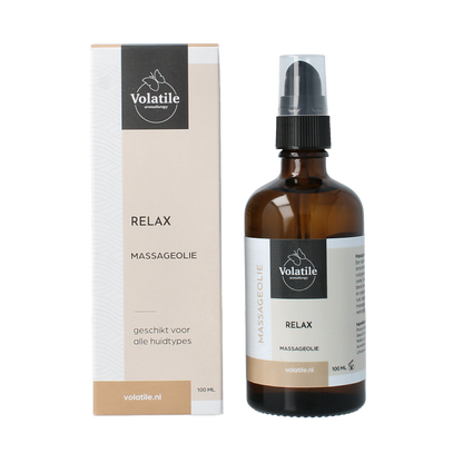 Volatile Massageolie relax glas met pomp 100 Milliliter