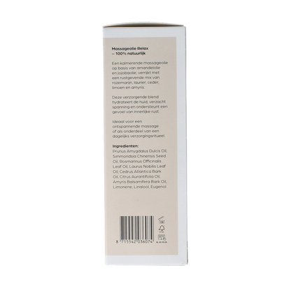 Volatile Massageolie relax glas met pomp 100 Milliliter