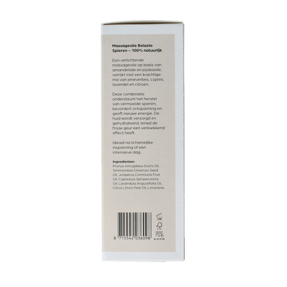 Volatile Massageolie belaste spieren glas met pomp 100.00 Milliliter