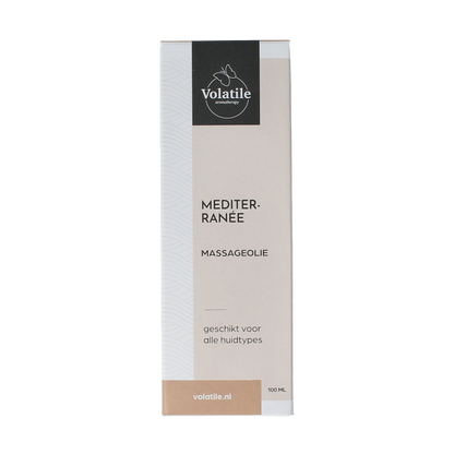 Volatile Massageolie mediterranee glas met pomp 100 Milliliter