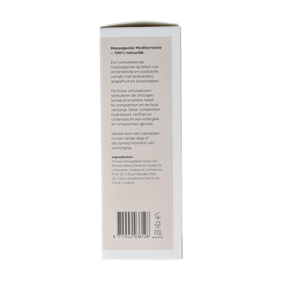 Volatile Massageolie mediterranee glas met pomp 100 Milliliter