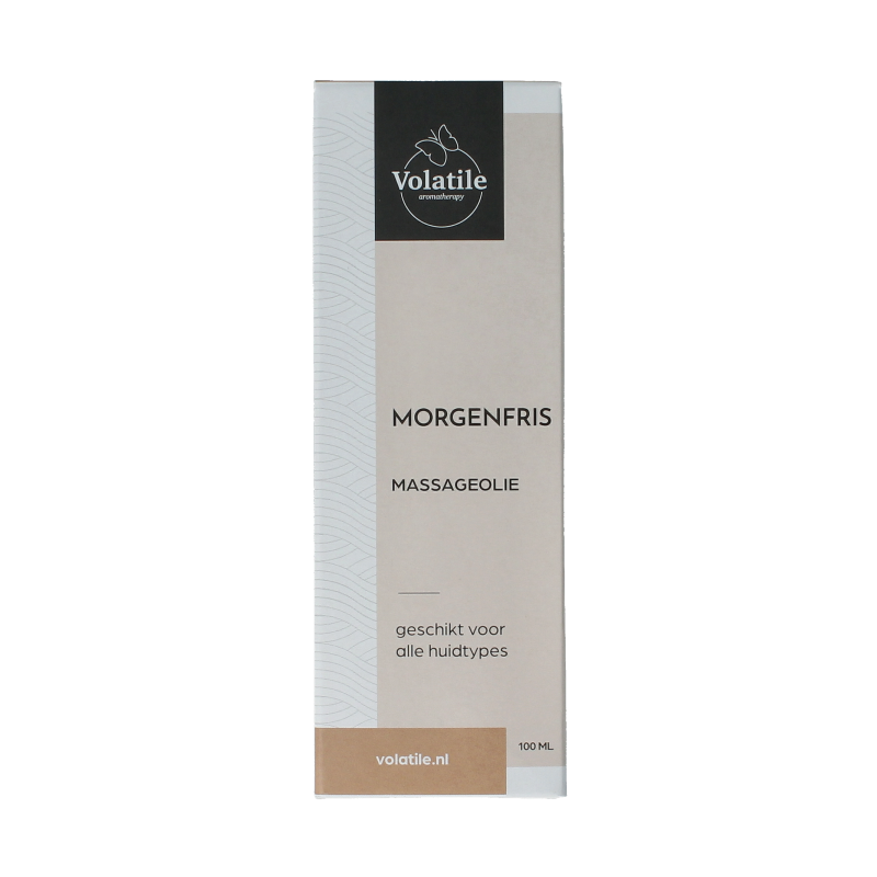 Volatile Massageolie morgenfris glas met pomp 100 Milliliter