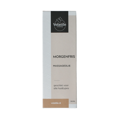Volatile Massageolie morgenfris glas met pomp 100 Milliliter