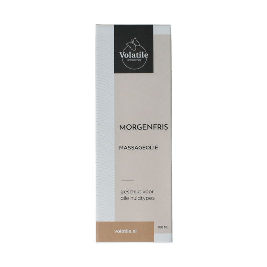 Volatile Massageolie morgenfris glas met pomp 100 Milliliter