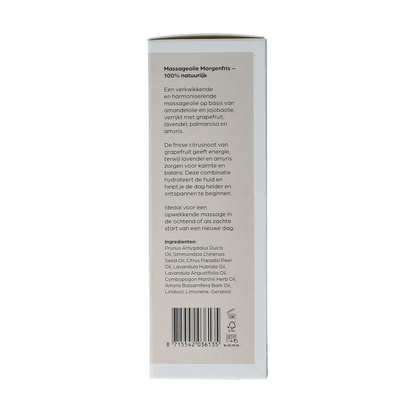 Volatile Massageolie morgenfris glas met pomp 100 Milliliter
