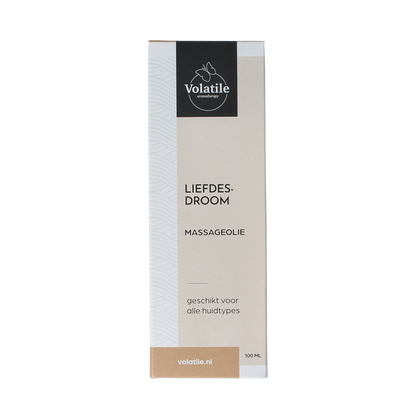 Volatile Massageolie liefdesdroom glas met pomp 100.00 Milliliter