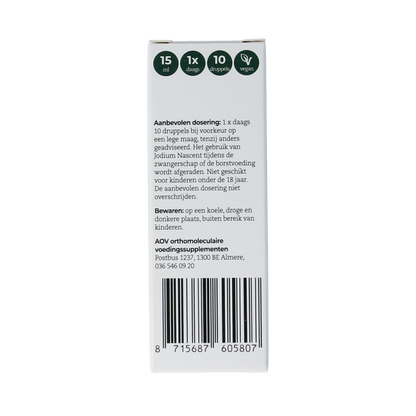 AOV 580 Jodium nascent 150mcg 15.00 Milliliter