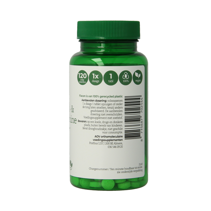 AOV 254 B12 Adenosyl & methylcobalamine 120 Zuigtabletten