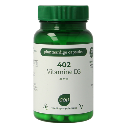 AOV 402 Vitamine D3 25mcg 60.00 Vegetarische capsules