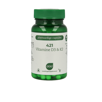 AOV 421 Vitamine D3 & K2 60 Vegetarische capsules