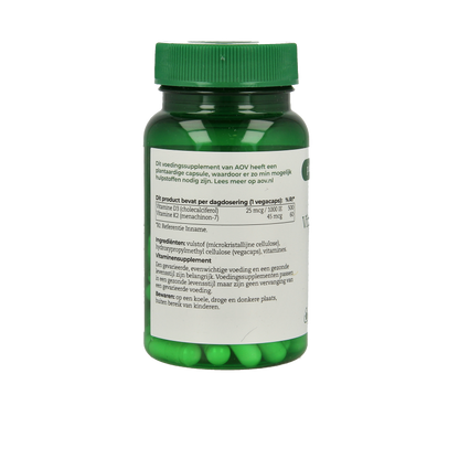 AOV 421 Vitamine D3 & K2 60 Vegetarische capsules
