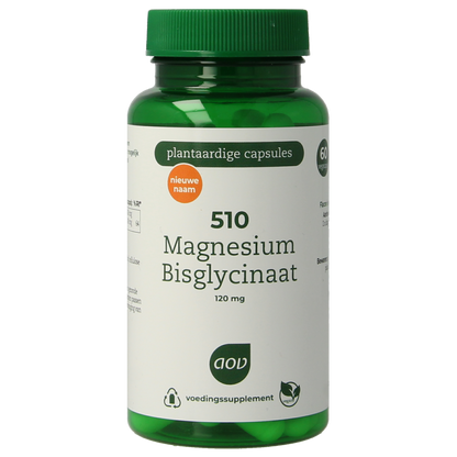 AOV 510 Magnesium bisglycinaat 60.00 Vegetarische capsules