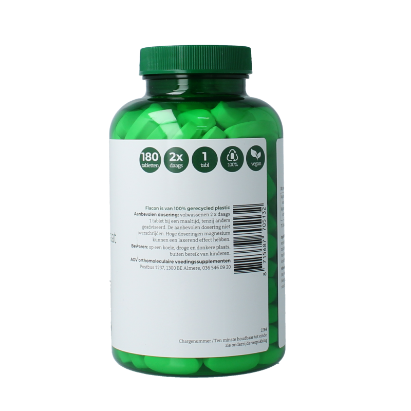 AOV 513 Magnesium bisglycinaat & citraat 150mg 180 Tabletten