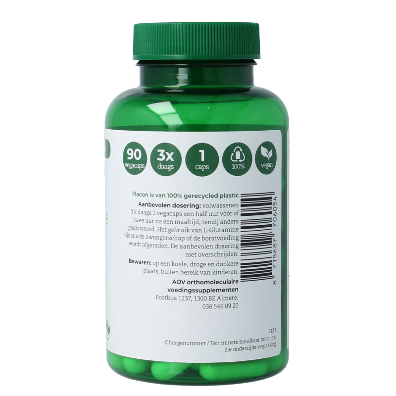 AOV 605 L-Glutamine 500mg 90 Vegetarische capsules