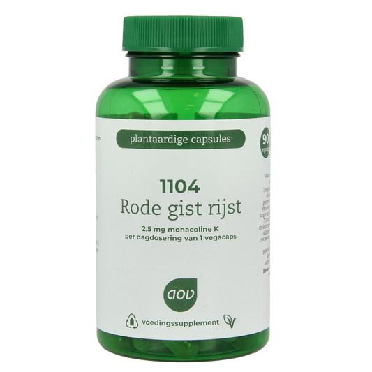 AOV 1104 Rode gist rijst extra 90 Vegetarische capsules