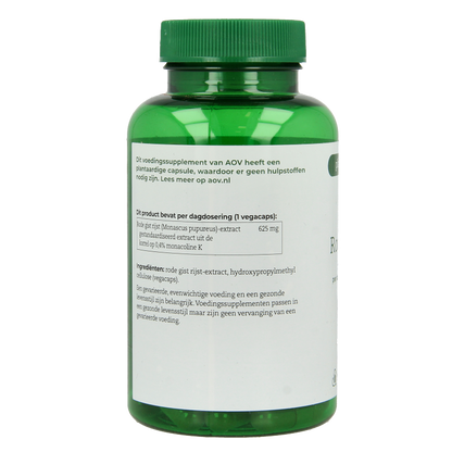 AOV 1104 Rode gist rijst extra 90 Vegetarische capsules