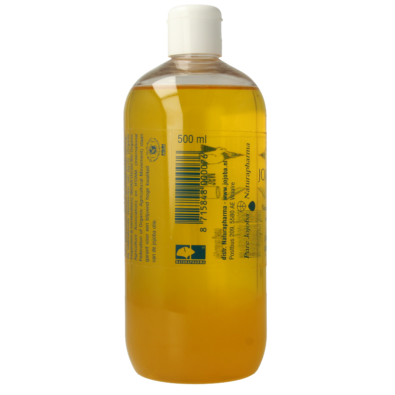 Naturapharma Jojoba olie met flip top dop 500 Milliliter