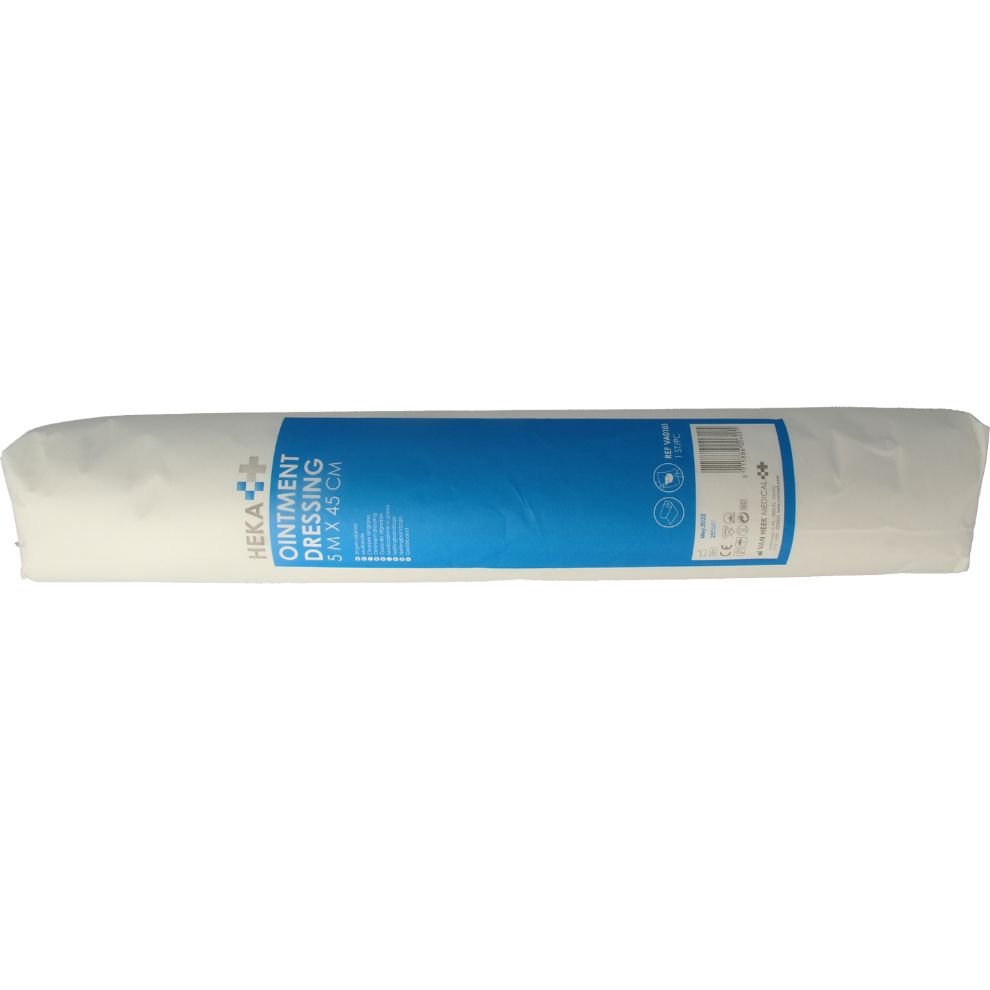 Heka Ointment dressing/Engels pluksel 5m x 45cm 1 Stuks