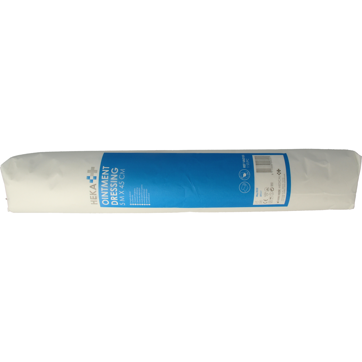 Heka Ointment dressing/Engels pluksel 5m x 45cm 1 Stuks
