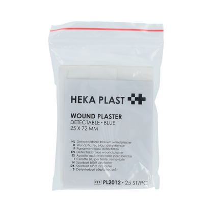 Heka Pleisters blauw detecteerbaar 72 x 25mm 25.00 Stuks