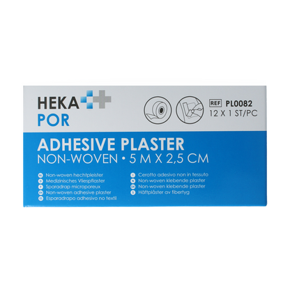 Hekapor Hechtpleister non-woven ring 5 x 2.5cm 12.00 Stuks