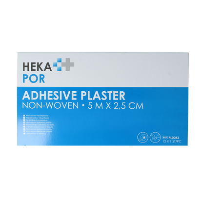 Hekapor Hechtpleister non-woven ring 5 x 2.5cm 12.00 Stuks
