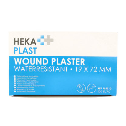 Hekaplast Pleister water resistent 19 x 72 100 Stuks