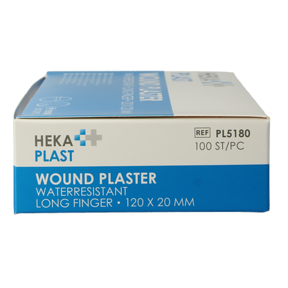 Hekaplast Vingerpleister water resistent 120 x 20 100.00 Stuks