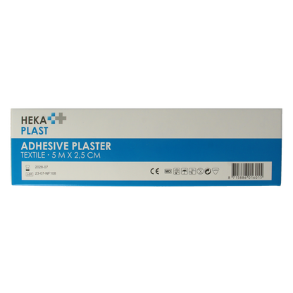 Hekaplast Hechtpleister textiel 5 x 2.5cm 12.00 Stuks