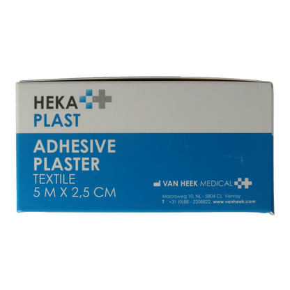 Hekaplast Hechtpleister textiel 5 x 2.5cm 12 Stuks