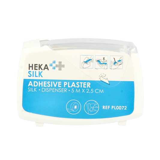 Hekapor Silk dispenser 5m x 2.5cm 1.00 Stuks