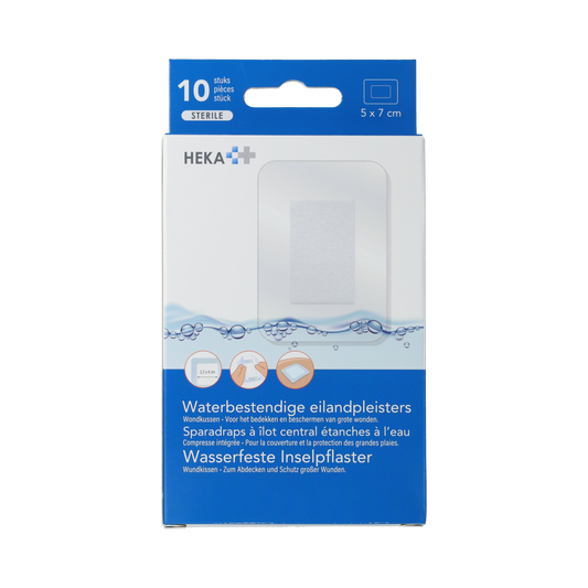 Heka Klein Eilandpleister 5cm x 7cm waterbestendig 10.00 Stuks