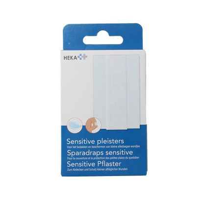 Heka Klein Wondpleister sensitive 10 x 6cm 10.00 Stuks