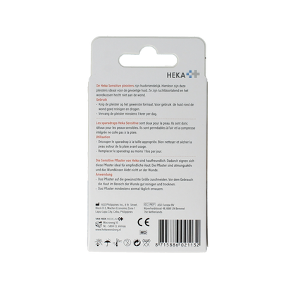 Heka Klein Wondpleister sensitive 10 x 6cm 10.00 Stuks