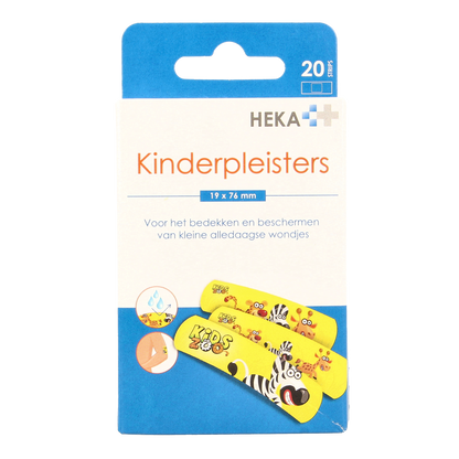 Heka Kinderpleister 19 x 76mm 20.00 Stuks