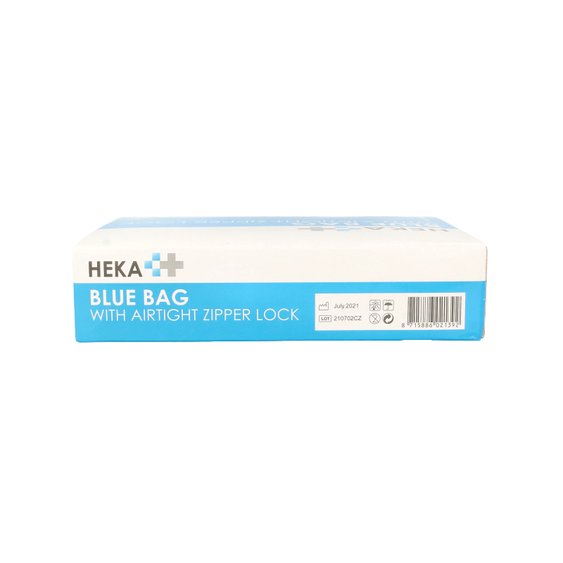 Heka Bluebag stoma afvalzakje gripsluiting niet-steriel 100 Stuks