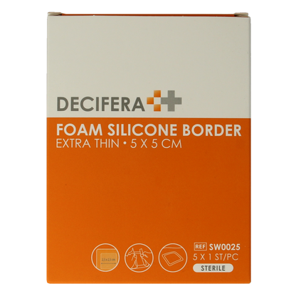 Decifera Foam border 5 x 5cm 5 Stuks
