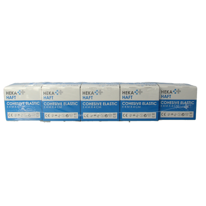 Hekahaft Cohesive windsel 4m x 4cm 5 Rol