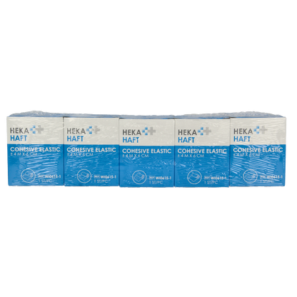 Hekahaft Cohesive windsel 4m x 6 cm 5 Stuks