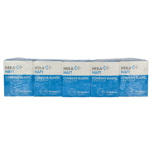 Hekahaft Cohesive windsel 4m x 6 cm 5 Stuks