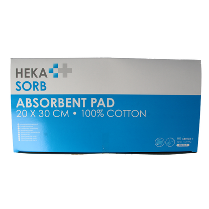 Hekasorb Absorberend verband 20x30 steriel 10 Stuks