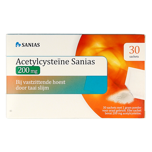 Sanias Acetylcysteine 200mg 30 Sachets