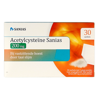 Sanias Acetylcysteine 200mg 30.00 Sachets