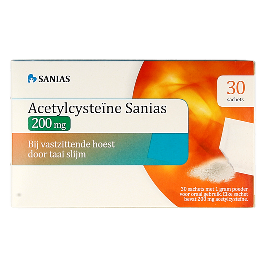 Sanias Acetylcysteine 200mg 30.00 Sachets